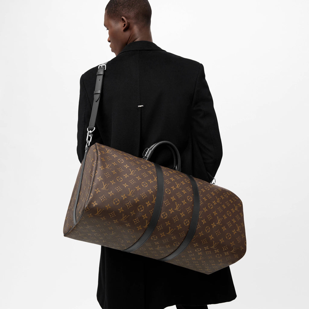 LOUIS VUITTON MONOGRAM MACASSAR KEEPALL BANDOULLIERE 55