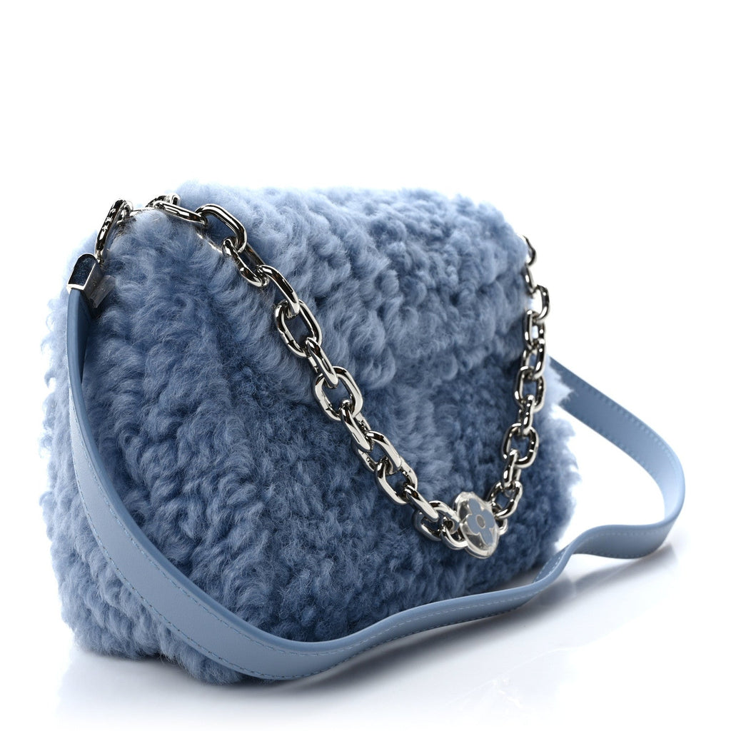 LOUIS VUITTON TWIST SHEARLING MM HANDBAG