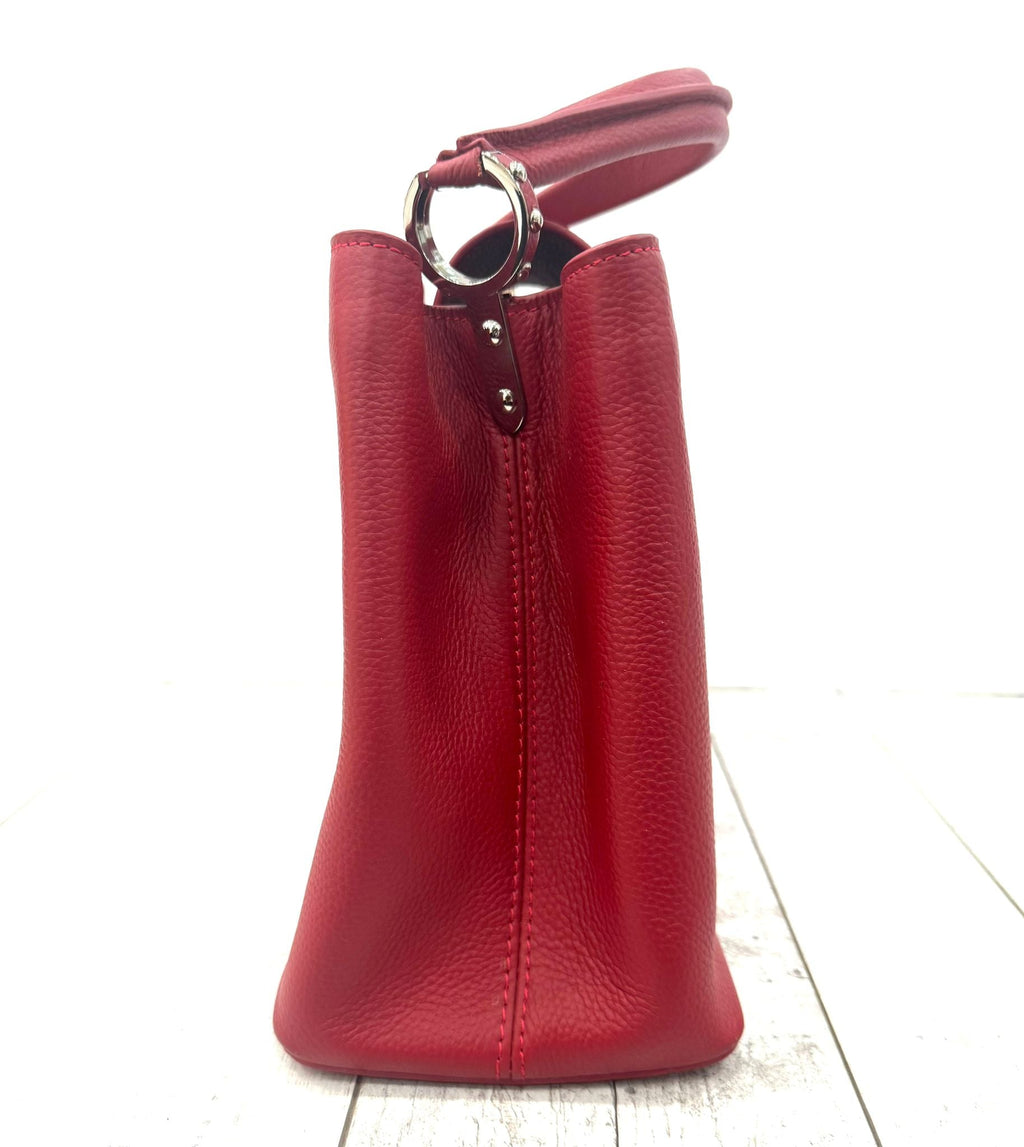 LOUIS VUITTON VEAU CAPUCINES MM CHERRY BAG