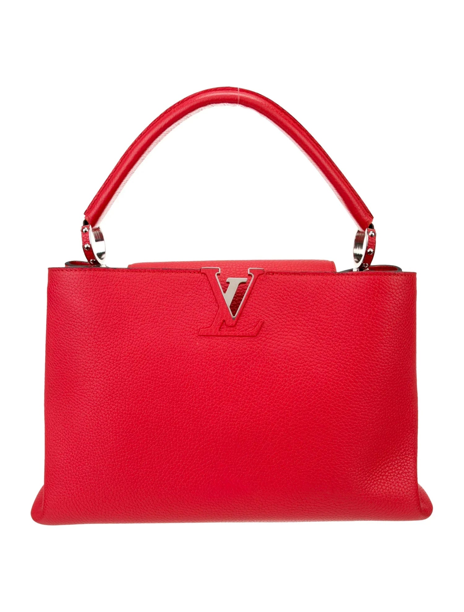 LOUIS VUITTON VEAU CAPUCINES MM CHERRY BAG