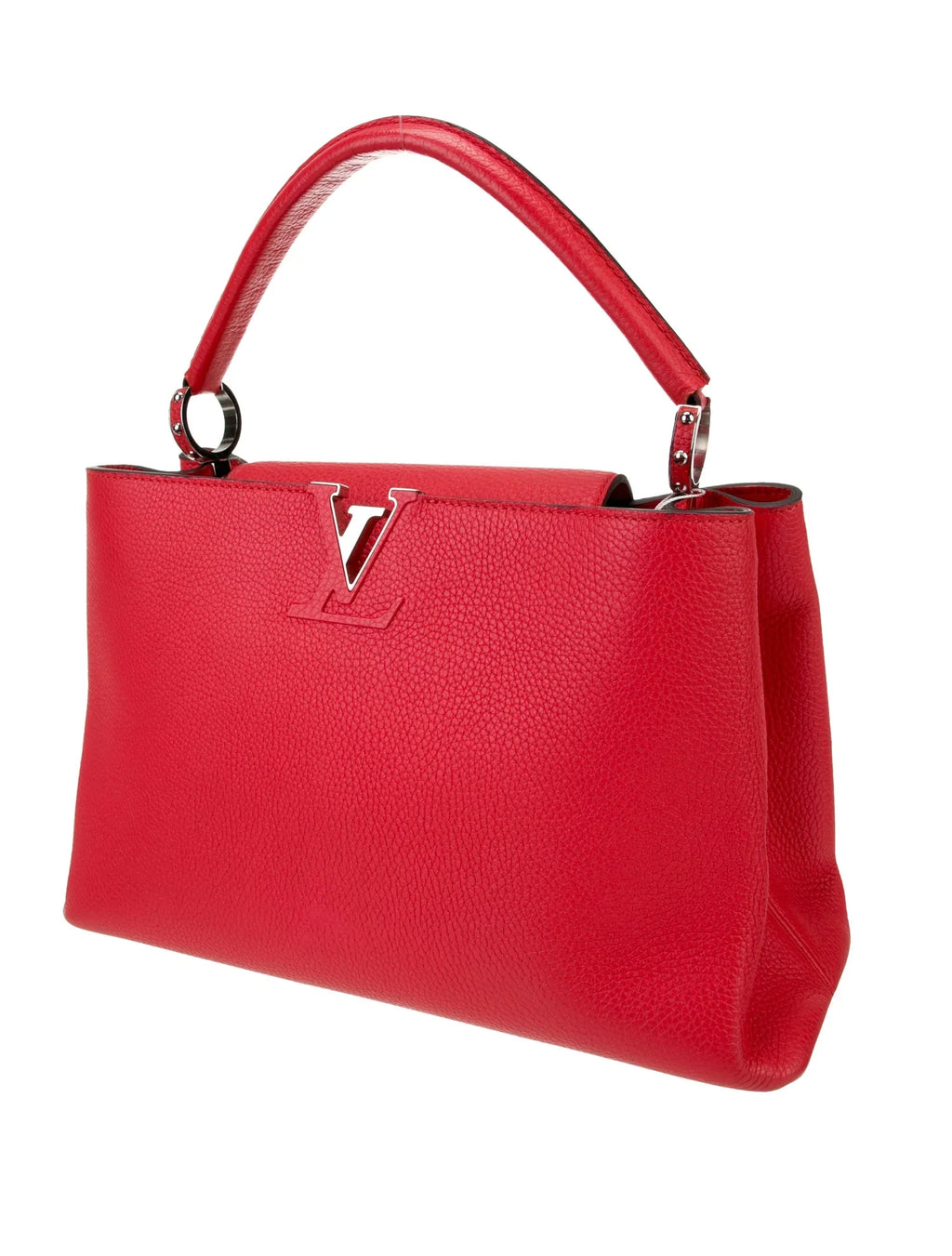 LOUIS VUITTON VEAU CAPUCINES MM CHERRY BAG