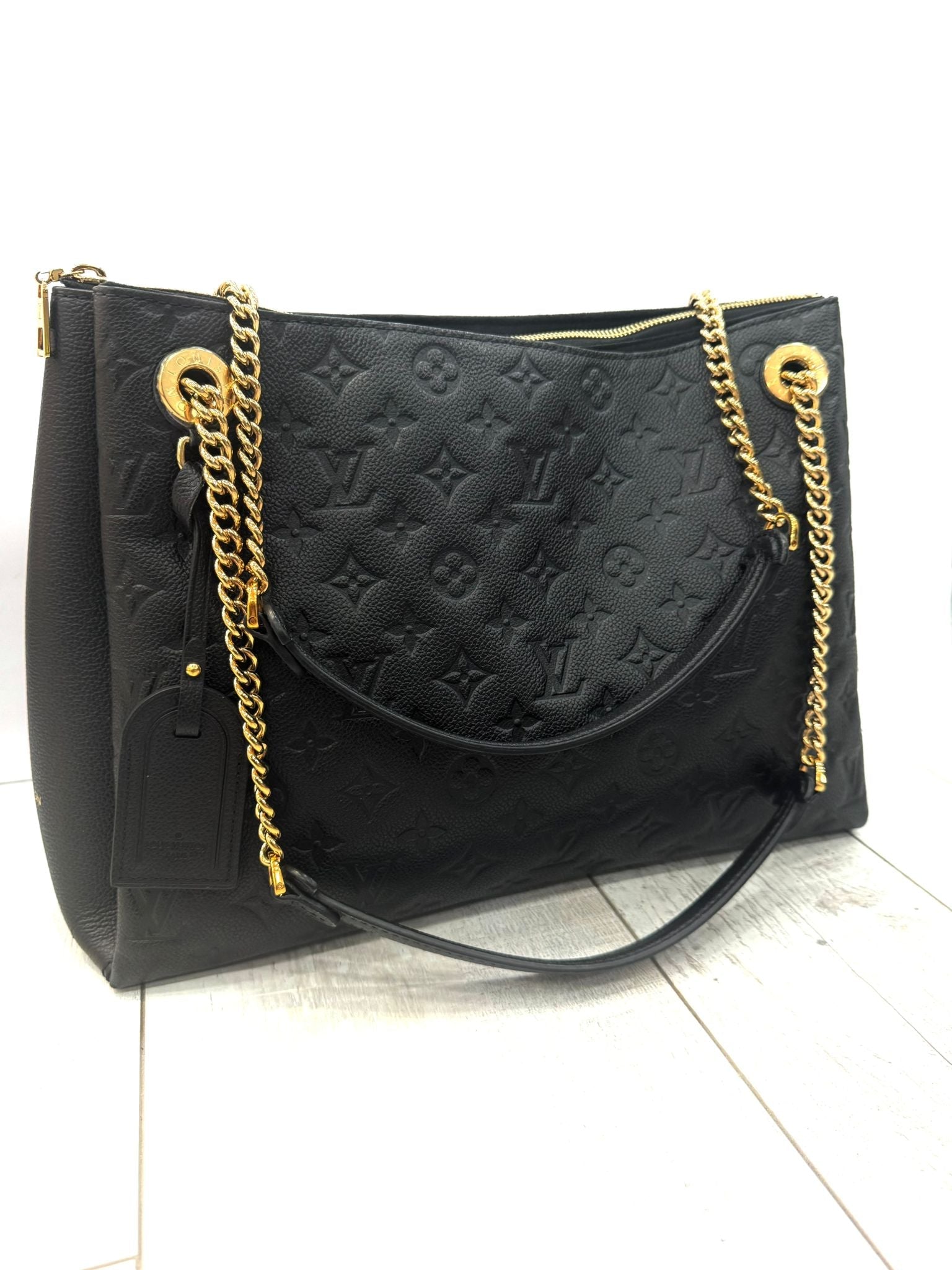 LOUIS VUITTON CALFSKIN LEATHER SURENE TOTE BAG