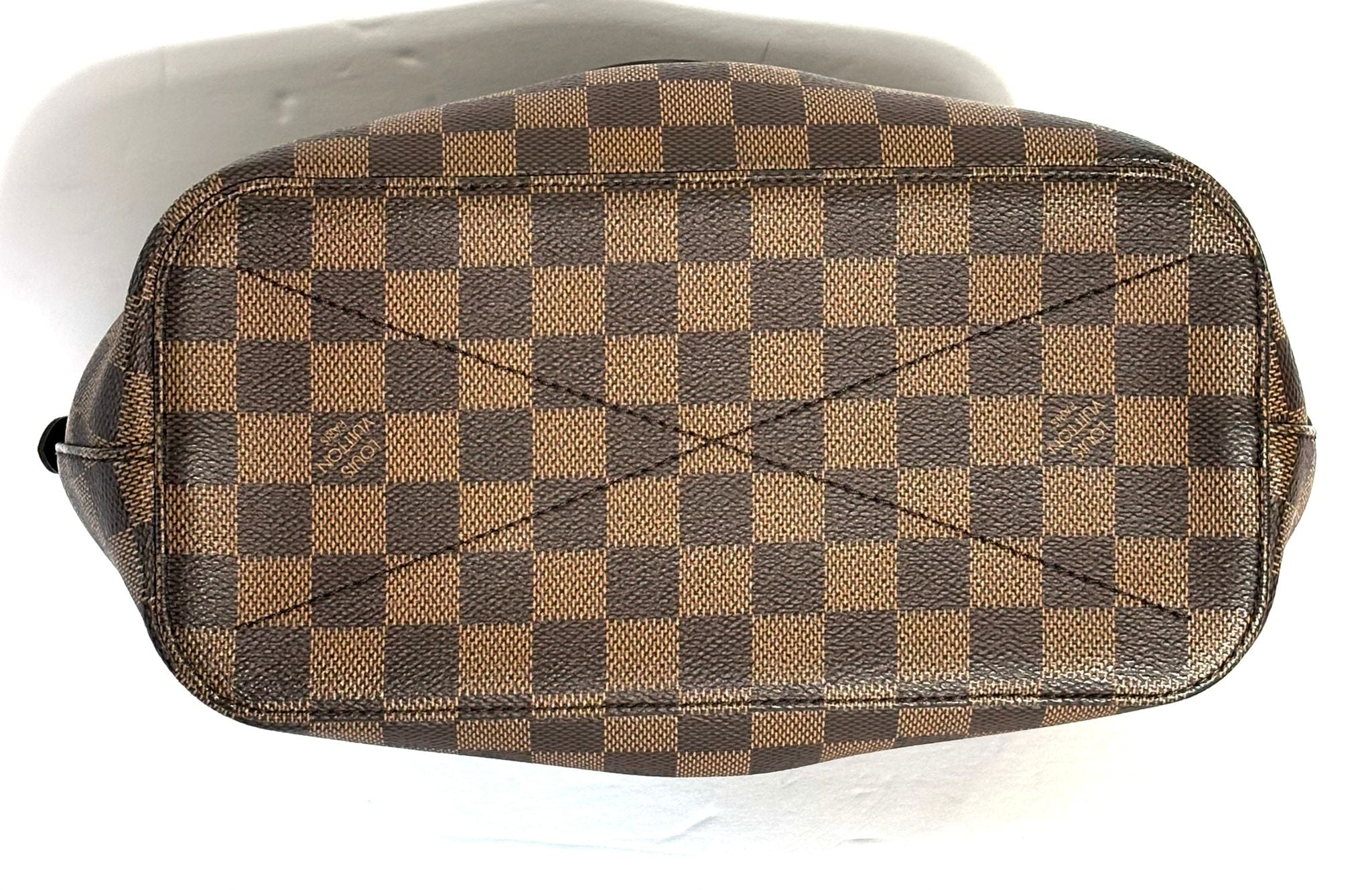 LOUIS VUITTON DAMIER EBENE SIENA PM HANDBAG