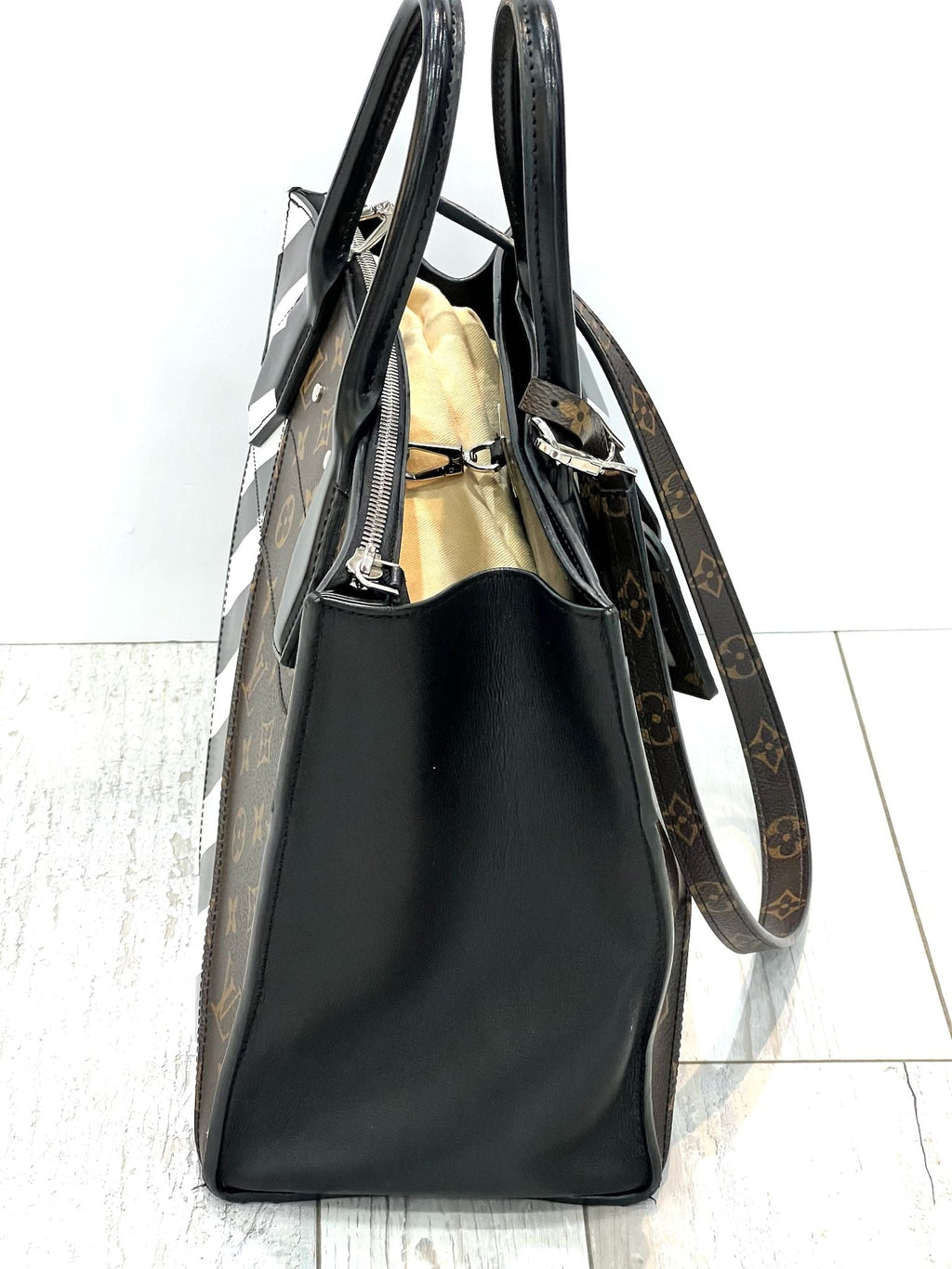 LOUIS VUITTON CALFSKIN MONOGRAM CITY STEAMER STUD MM MINI HANDBAG