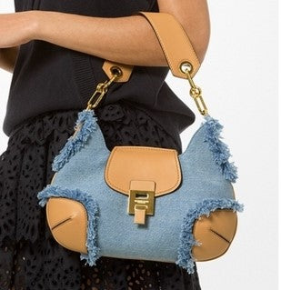 MICHAEL KORS BANCROFT MEDIUM FRAYED BAG