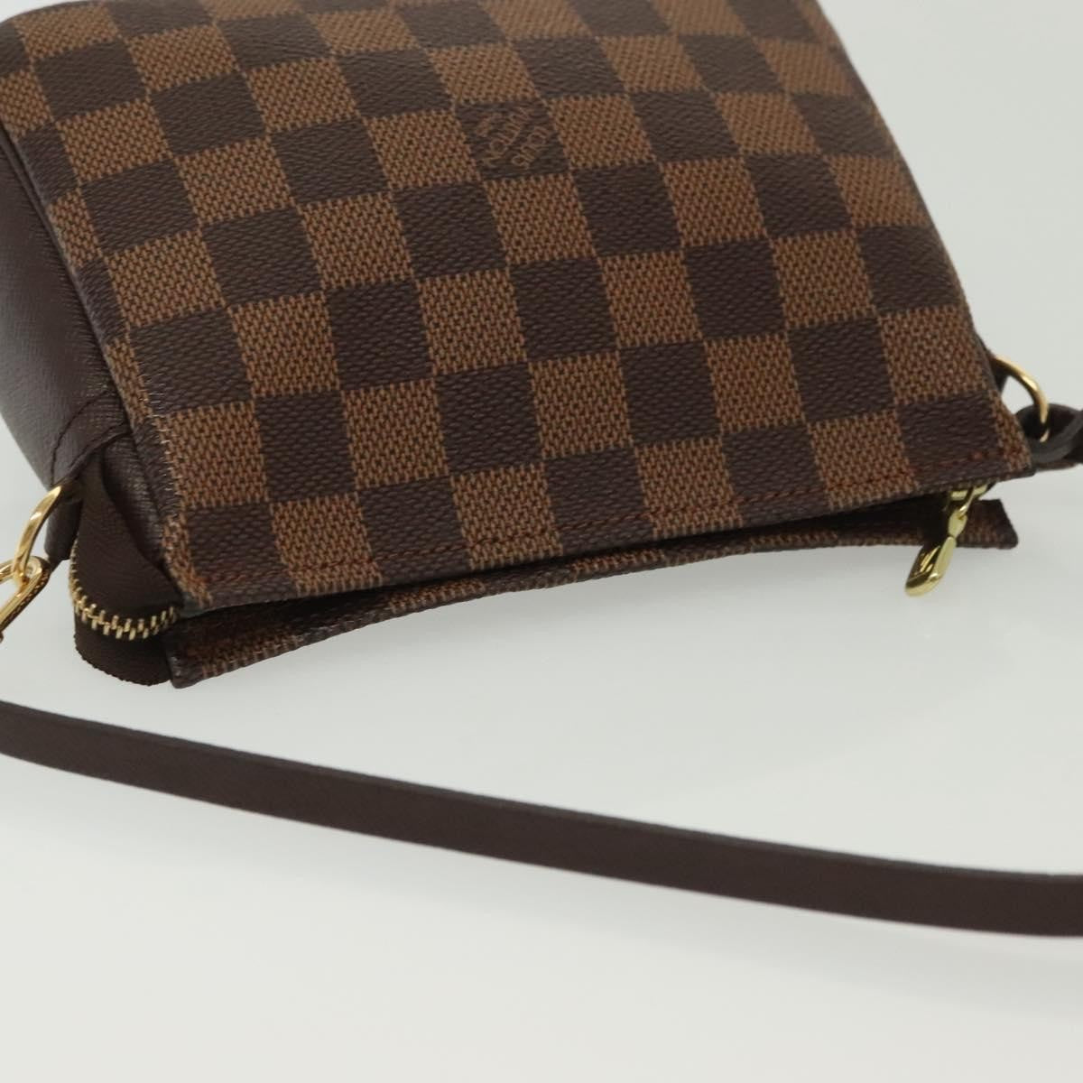Louis Vuitton Trousse Make Up Bag Damier Canvas Brown Canvas Shoulder Bag Bag (Pre-Owned)