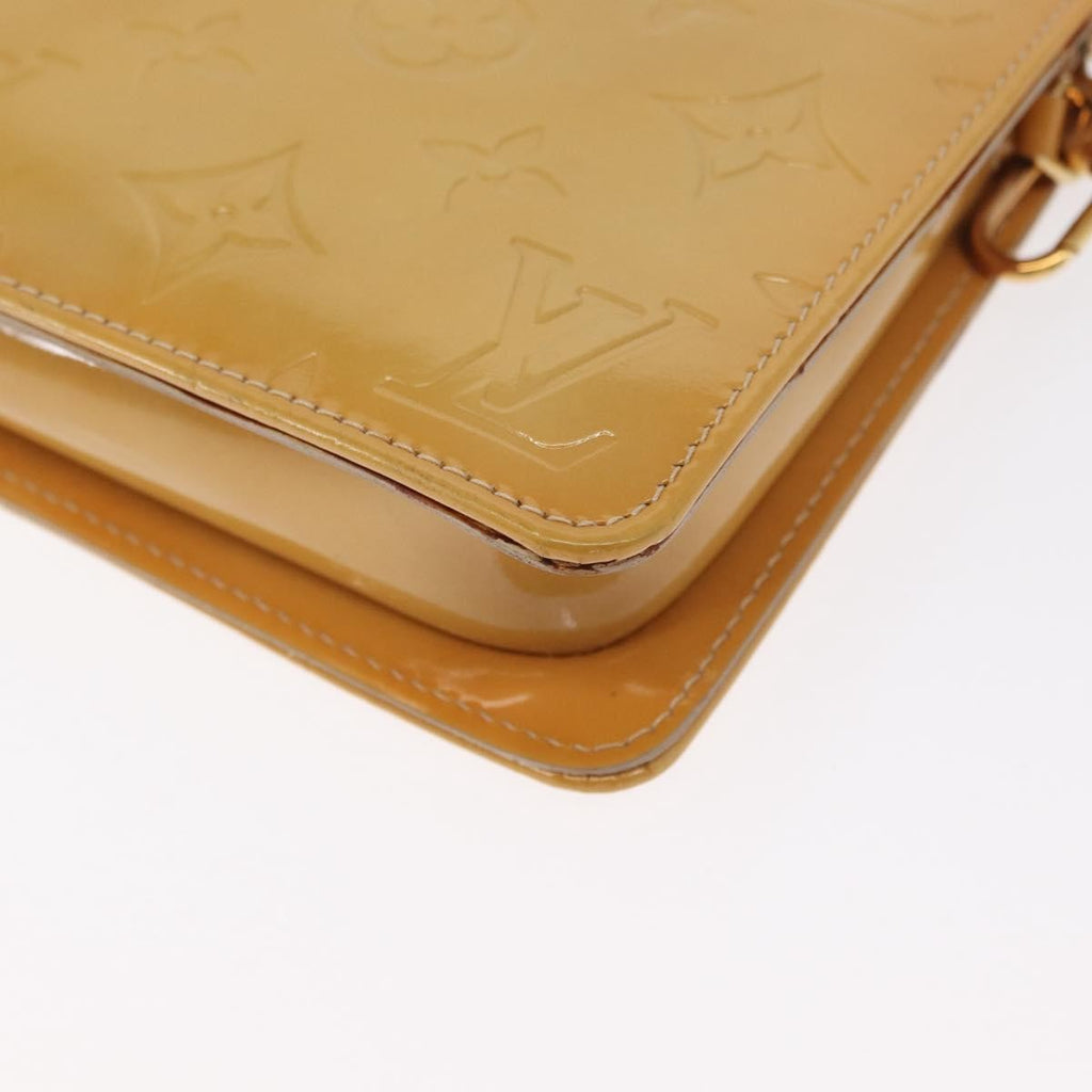 Louis Vuitton Lexington Pochette Patent Leather Beige Patent_Leather Clutche & Pouche Bag (Pre-Owned)