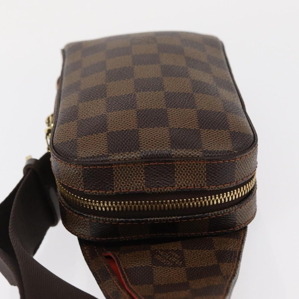 Louis Vuitton Geronimos Waist Bag Damier Brown Canvas Shoulder Bag Bag (Pre-Owned)