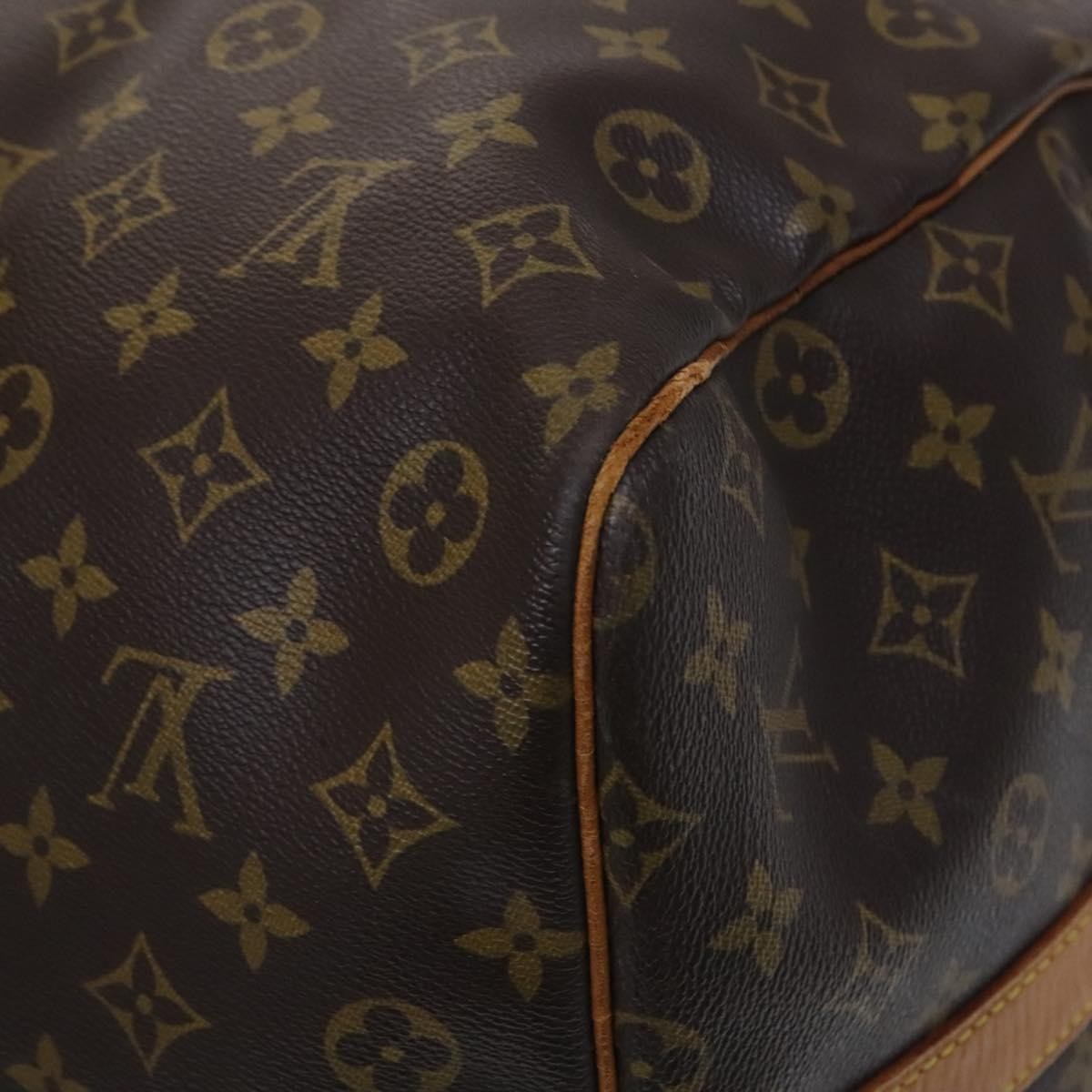 Louis Vuitton Keepall Bandouliere Bag Monogram Canvas Brown Canvas Travel Bag Bag (Pre-Owned)