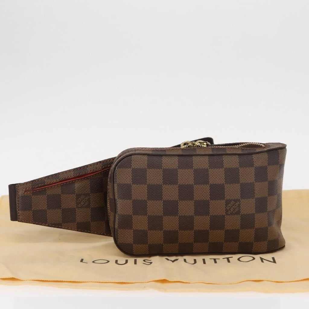 Louis Vuitton Geronimos Waist Bag Damier Brown Canvas Shoulder Bag Bag (Pre-Owned)