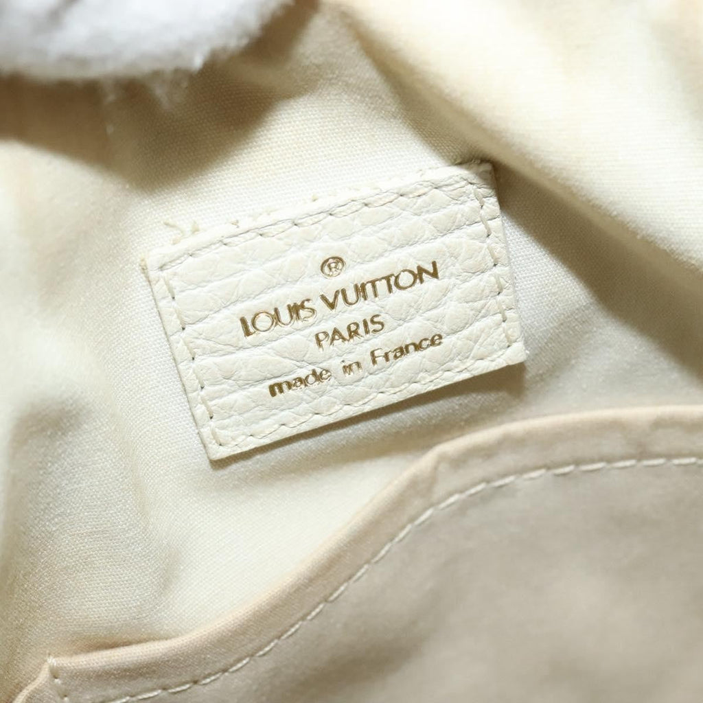 Louis Vuitton Marina Handbag Mini Lin Croisette Beige Canvas Handbag (Pre-Owned)