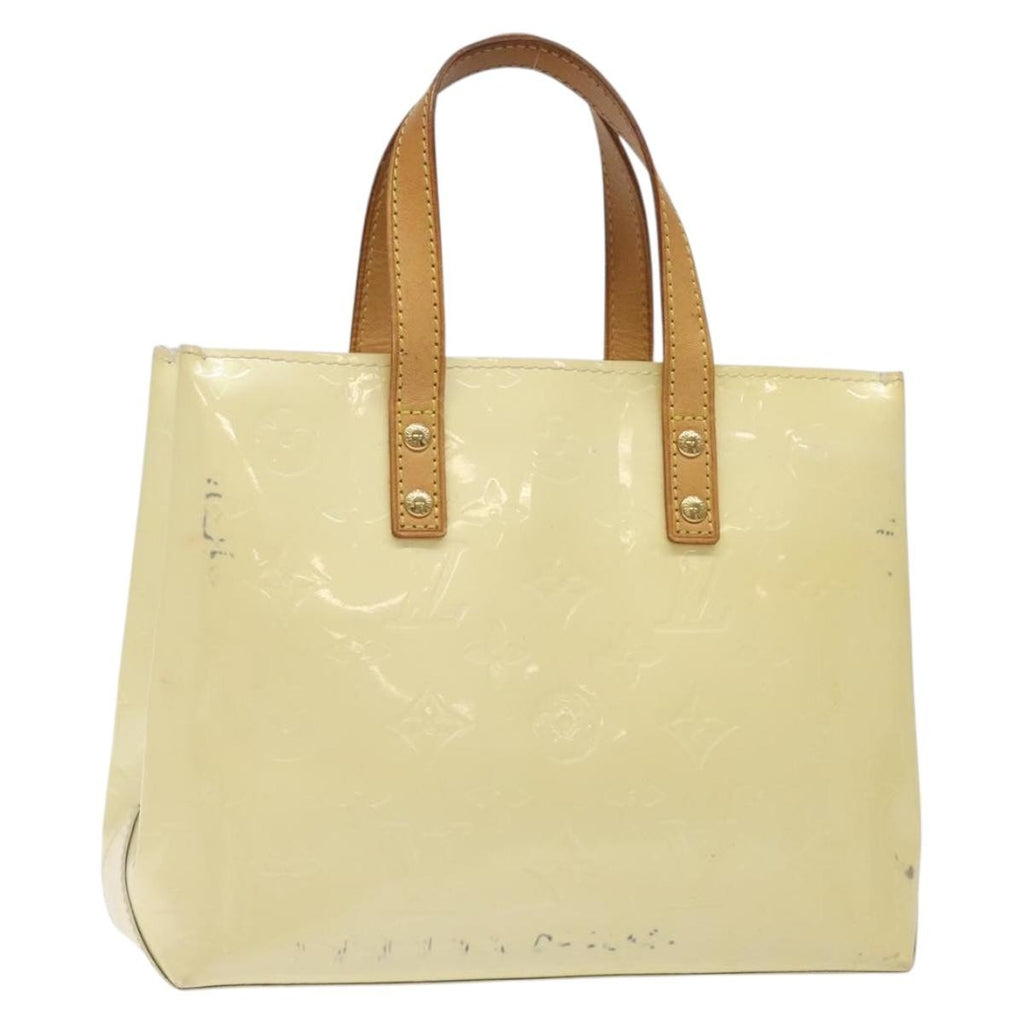 Louis Vuitton Reade Handbag Monogram Vernis Beige Patent_Leather Bag (Pre-Owned)