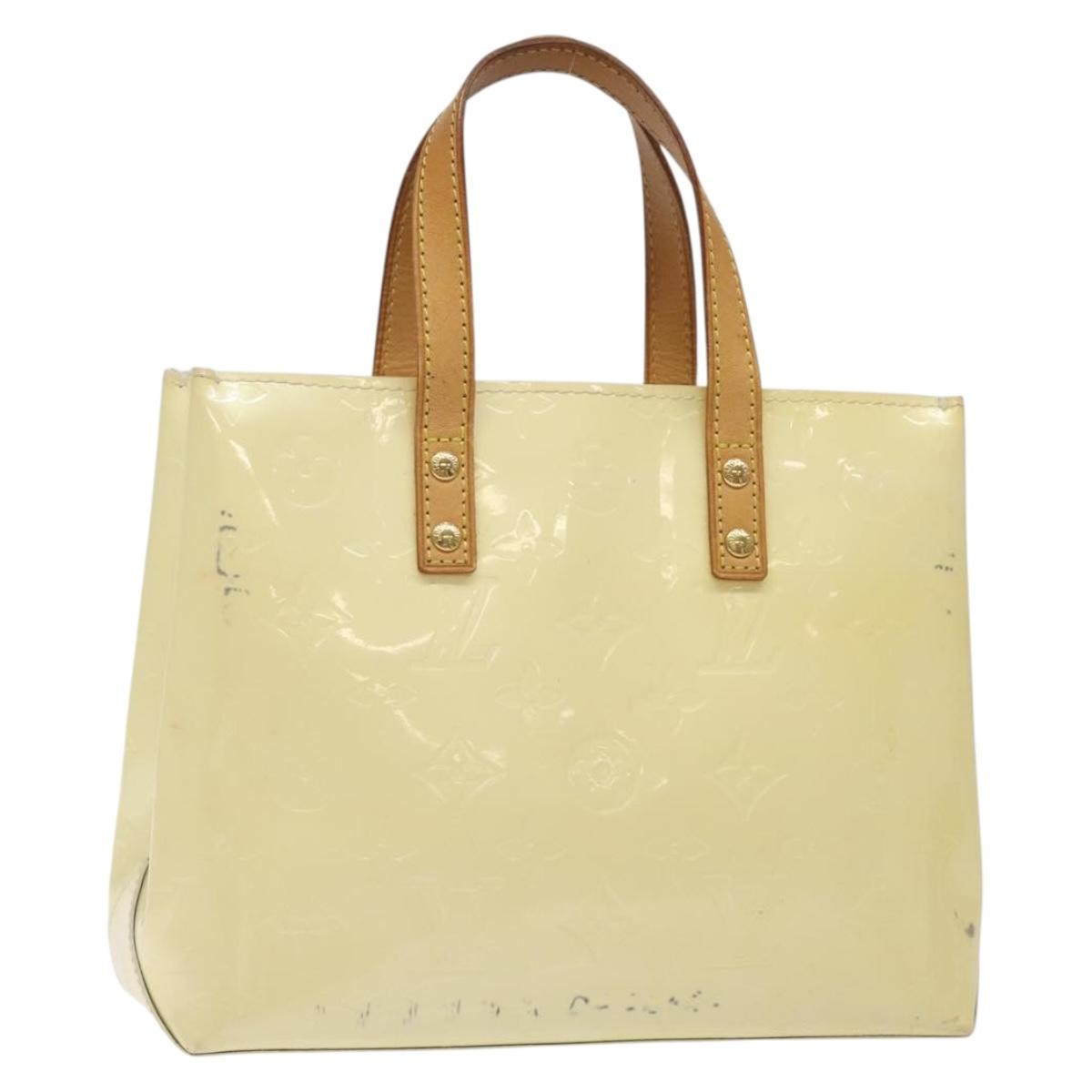 Louis Vuitton Reade Handbag Monogram Vernis Beige Patent_Leather Bag (Pre-Owned)
