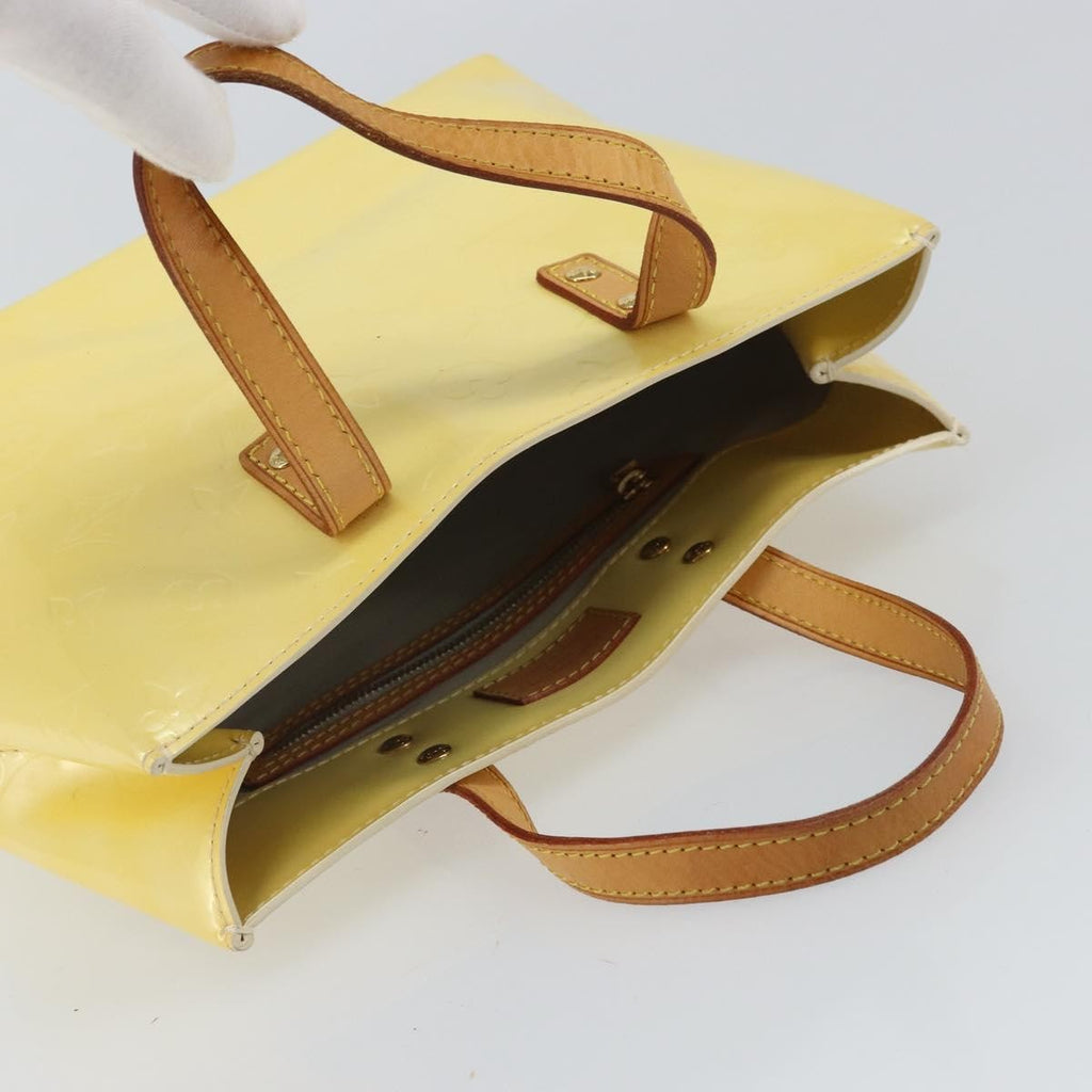Louis Vuitton Reade Handbag Monogram Vernis Yellow Patent_Leather Handbag (Pre-Owned)