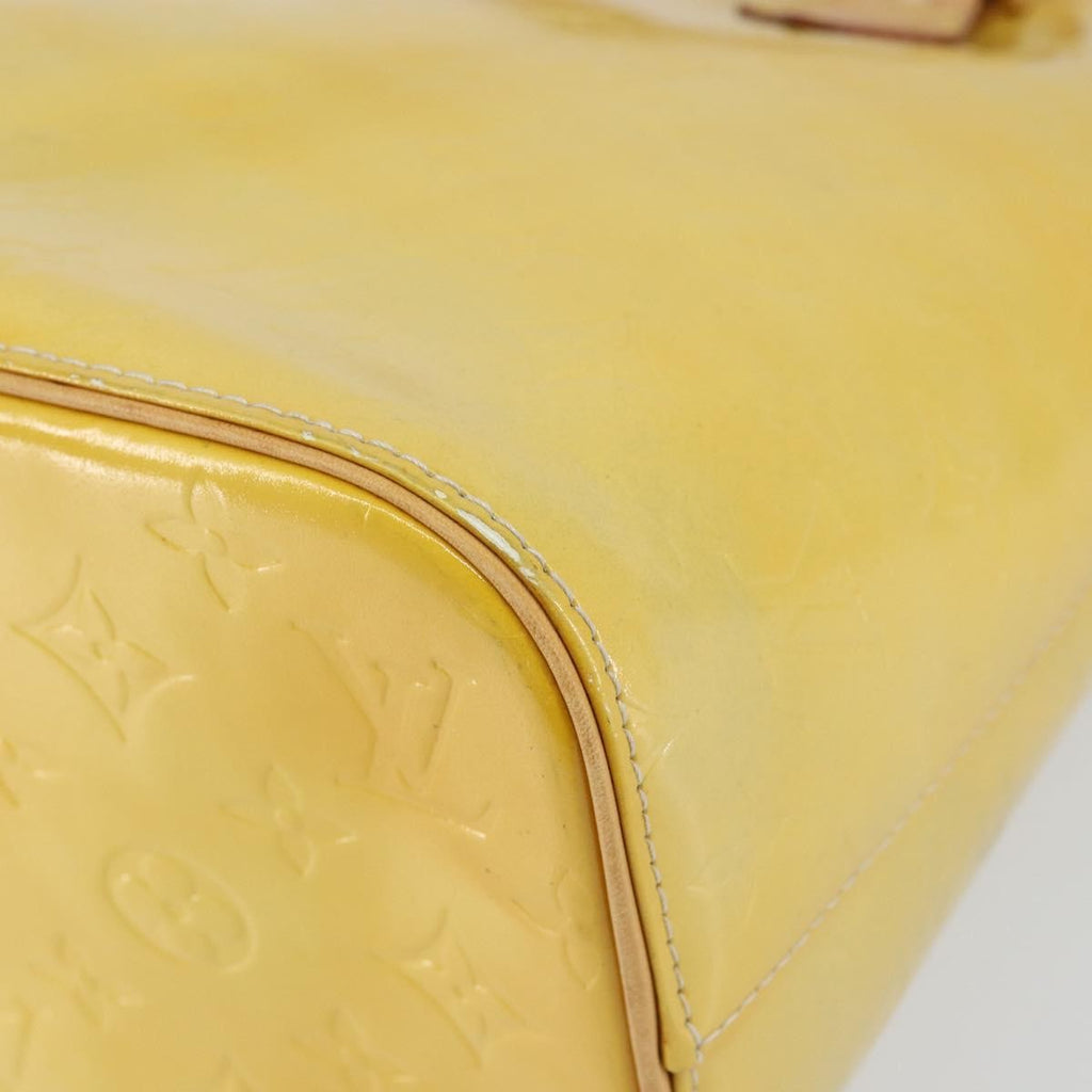 Louis Vuitton Houston Handbag Monogram Vernis Yellow Patent_Leather Tote Bag Bag (Pre-Owned)