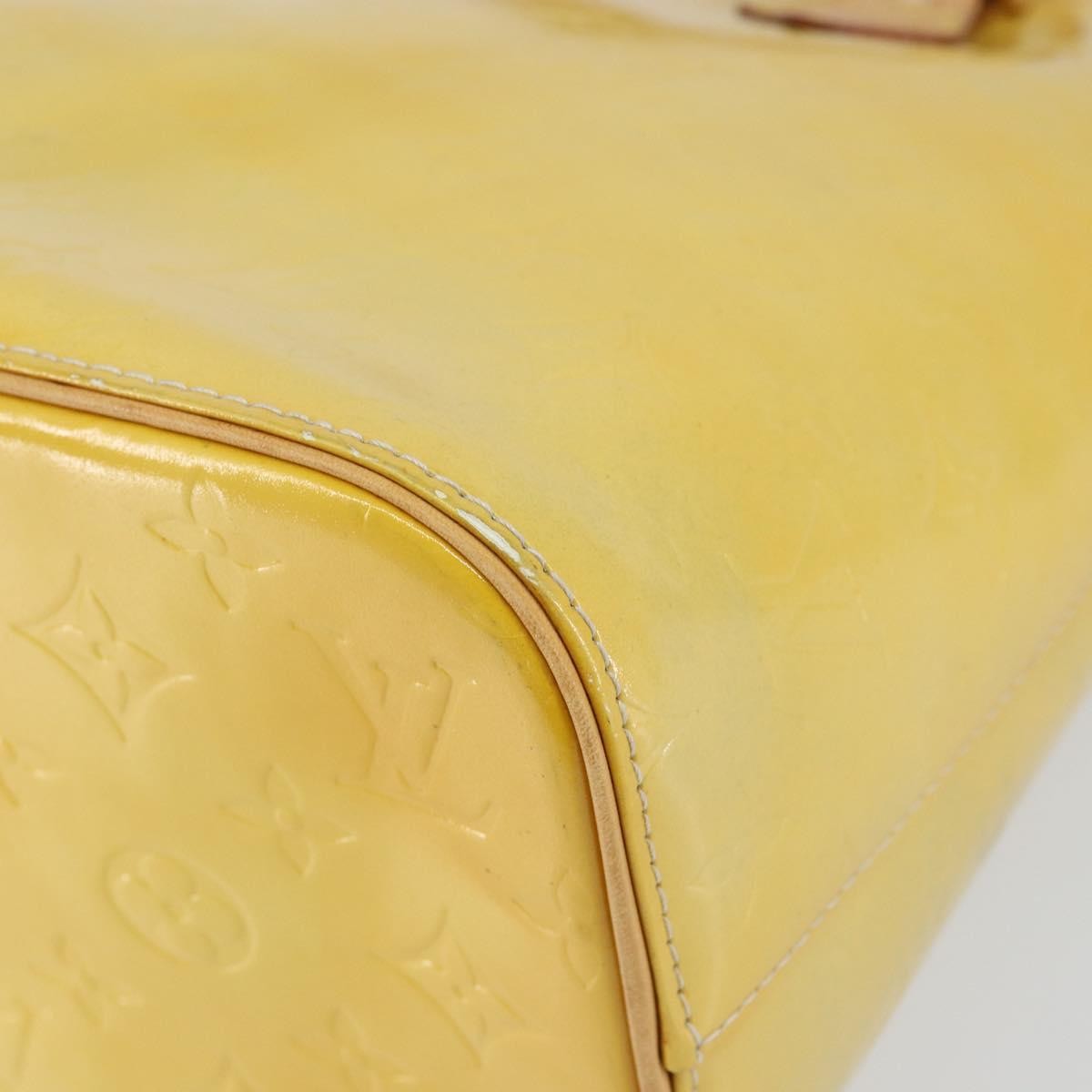 Louis Vuitton Houston Handbag Monogram Vernis Yellow Patent_Leather Tote Bag Bag (Pre-Owned)