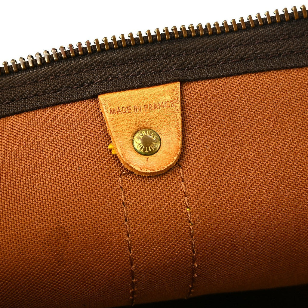 Louis Vuitton Keepall Bag Monogram Canvas Brown Canvas Travel Bag Bag (Pre-Owned)