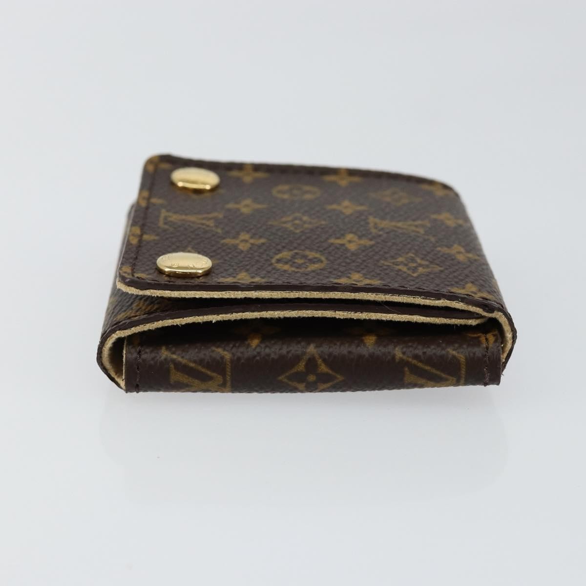 Louis Vuitton Case Jewelry Box Canvas Brown Canvas Wallets Accessory (Pre-Owned)