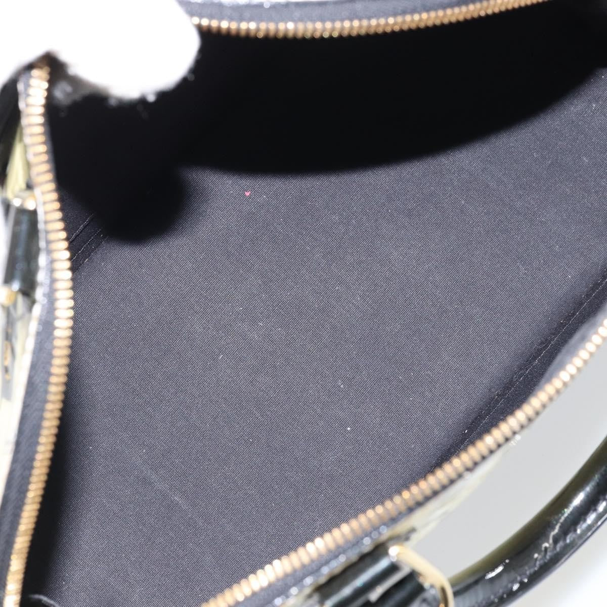 Louis Vuitton Alma Handbag Limited Edition Stickers Monogram Vernis White Patent_Leather Handbag (Pre-Owned)