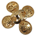 Chanel Cc Cross Badge Brooch Metal Gold Metal Brooch Jewelry (Pre-Owned)