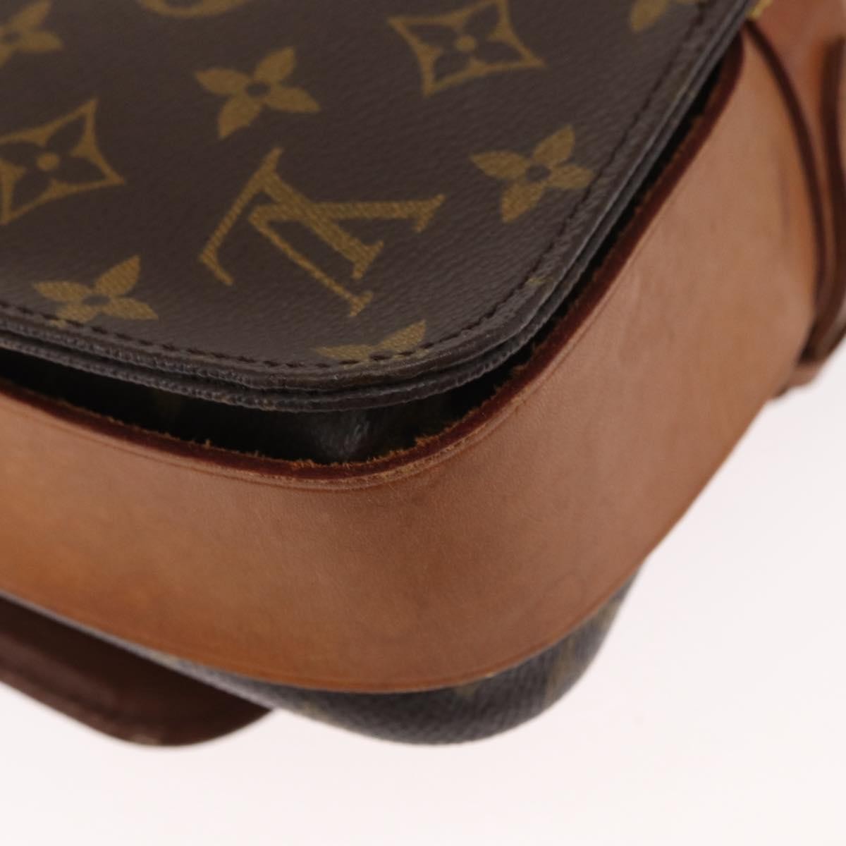 Louis Vuitton Cartouchiere Handbag Monogram Canvas Brown Canvas Shoulder Bag Bag (Pre-Owned)
