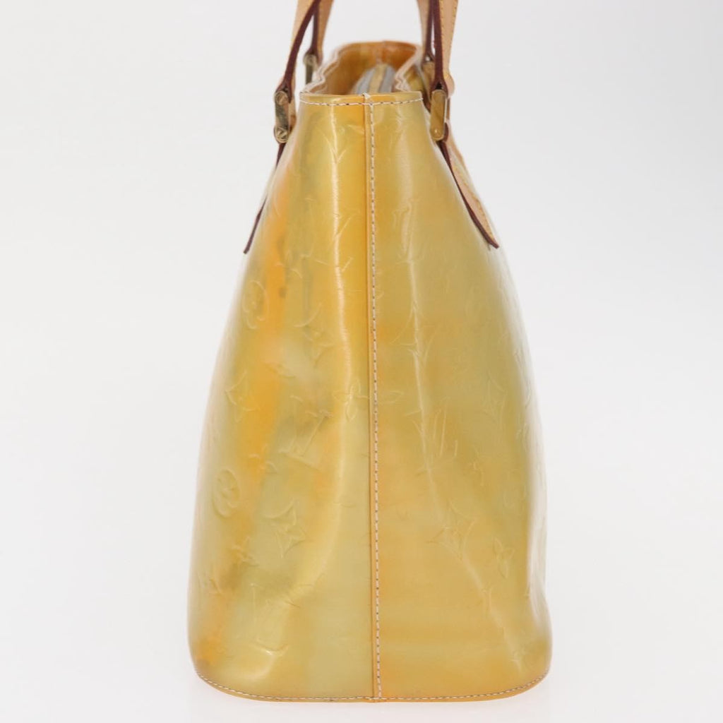 Louis Vuitton Houston Handbag Monogram Vernis Yellow Patent_Leather Tote Bag Bag (Pre-Owned)