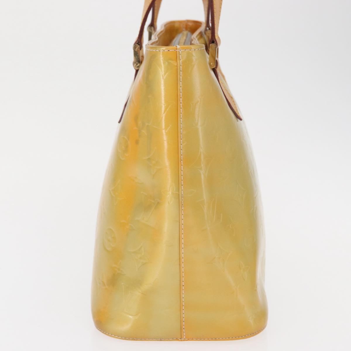 Louis Vuitton Houston Handbag Monogram Vernis Yellow Patent_Leather Tote Bag Bag (Pre-Owned)
