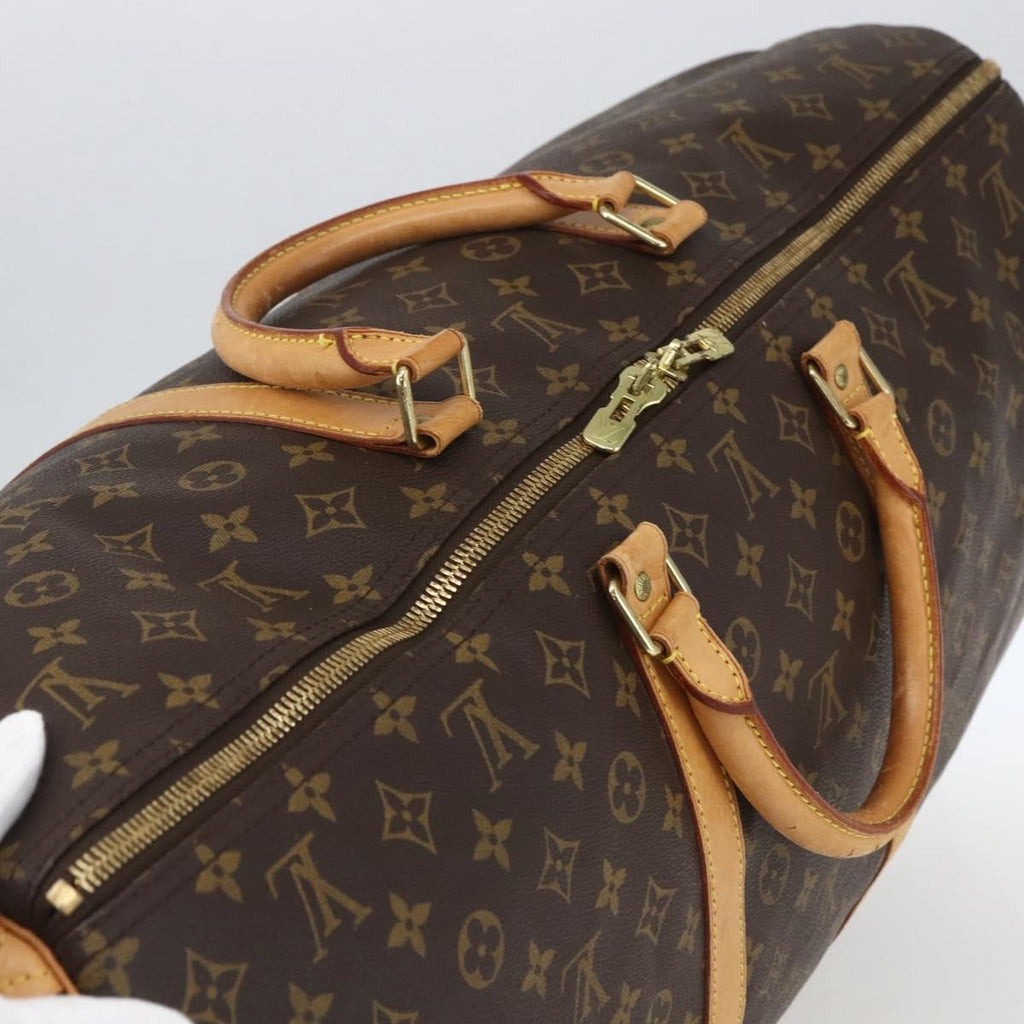 Louis Vuitton Keepall Bag Monogram Canvas Brown Canvas Travel Bag Bag (Pre-Owned)