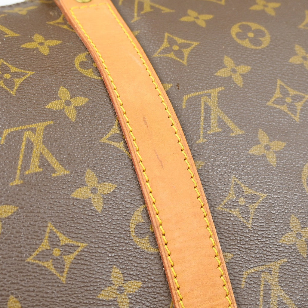 Louis Vuitton Keepall Bag Monogram Canvas Brown Canvas Travel Bag Bag (Pre-Owned)