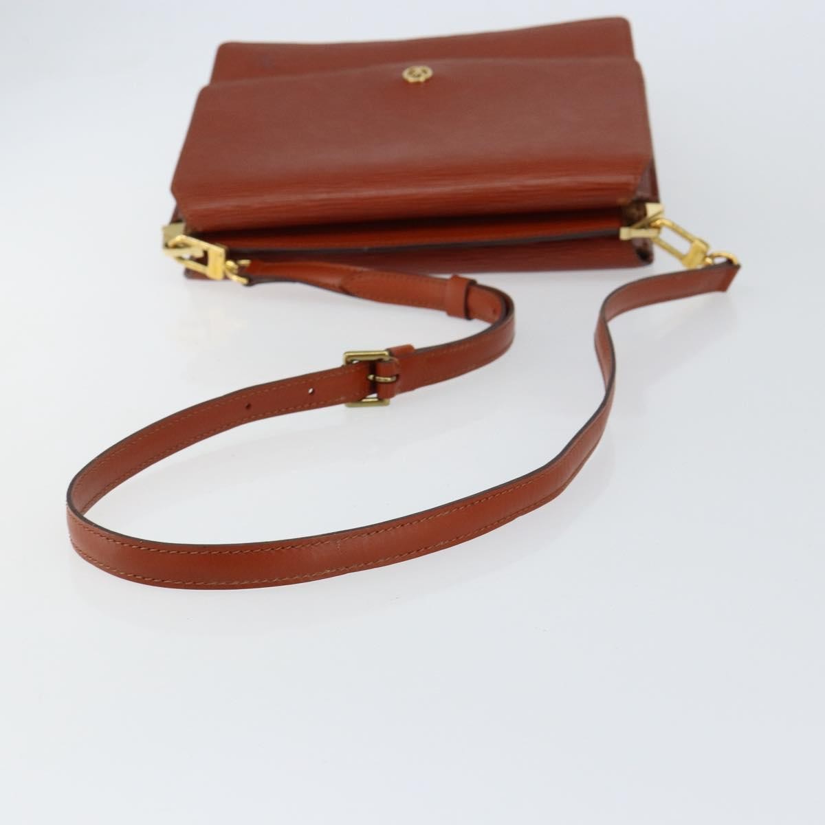 Louis Vuitton Grenelle Shoulder Bag Epi Leather Brown Leather Shoulder Bag Bag (Pre-Owned)