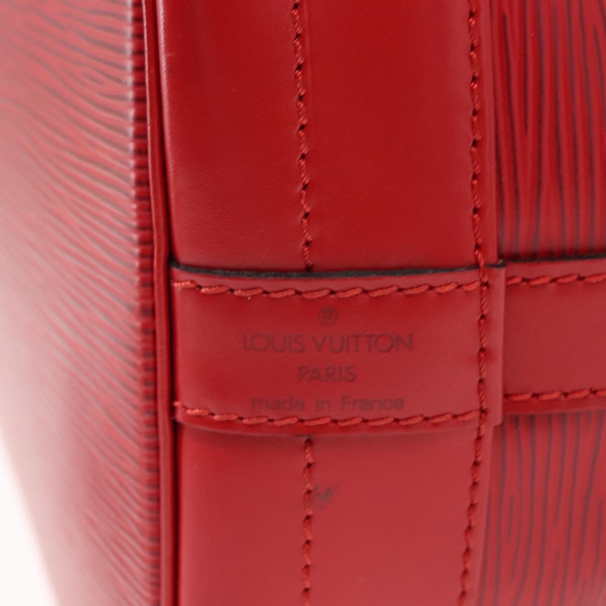 Louis Vuitton Noe Handbag Epi Leather Red Leather Shoulder Bag Bag (Pre-Owned)
