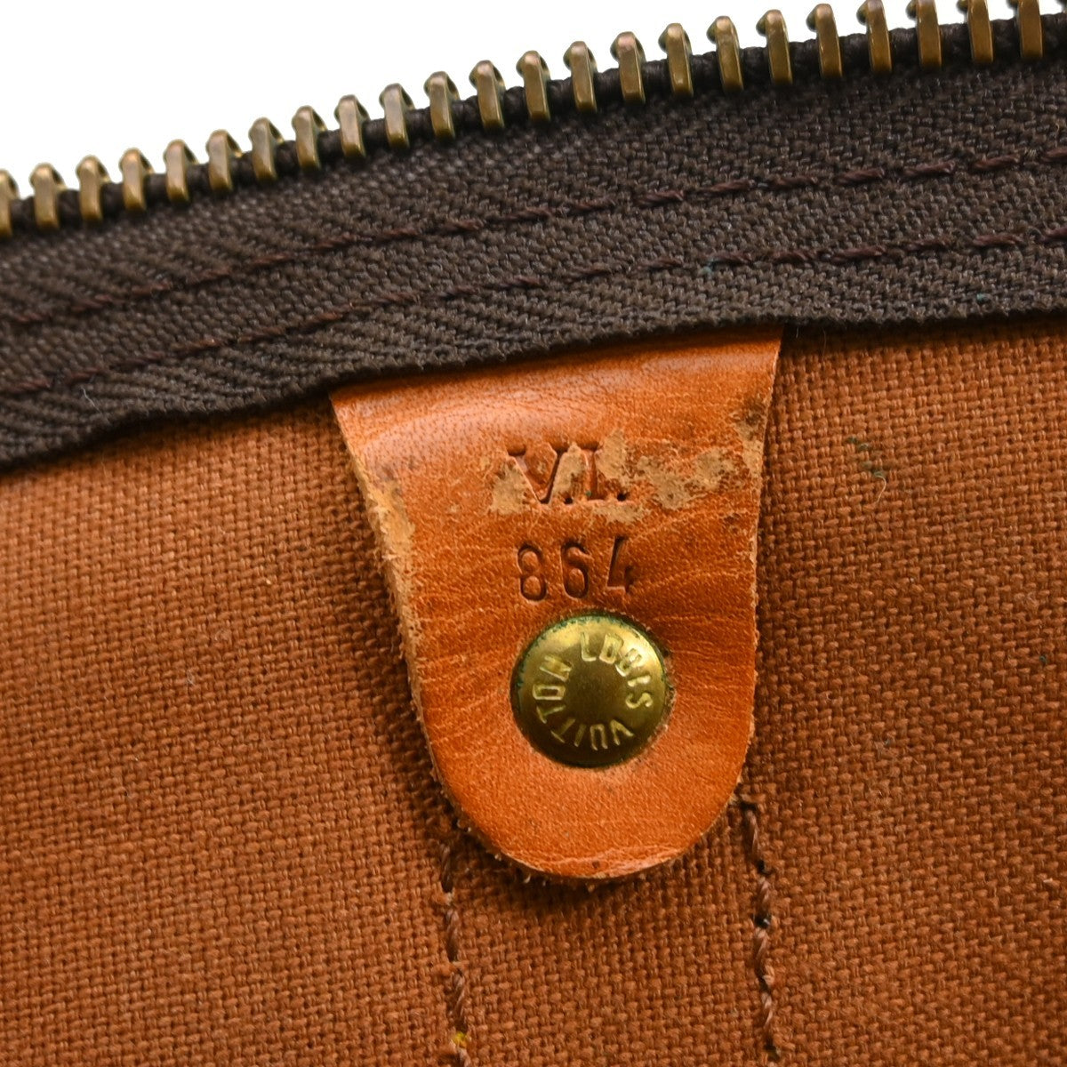 Louis Vuitton Keepall Bag Monogram Canvas Brown Canvas Travel Bag Bag (Pre-Owned)