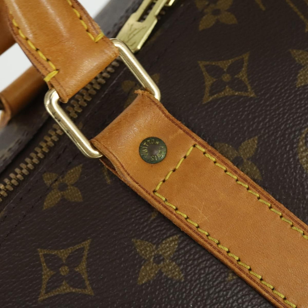 Louis Vuitton Keepall Bag Monogram Canvas Brown Canvas Travel Bag Bag (Pre-Owned)
