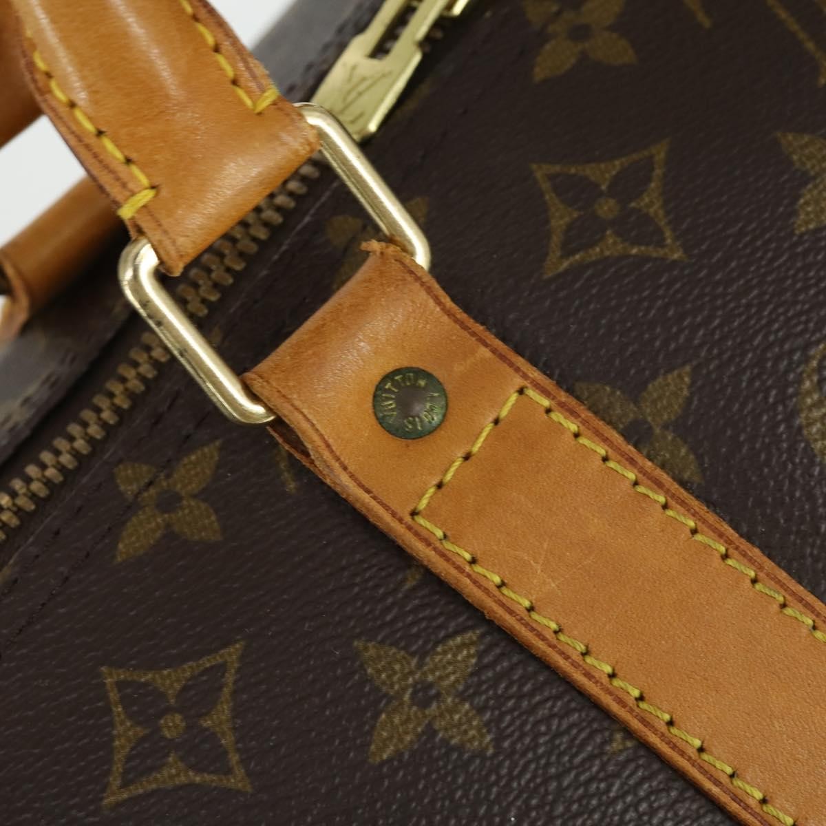 Louis Vuitton Keepall Bag Monogram Canvas Brown Canvas Travel Bag Bag (Pre-Owned)