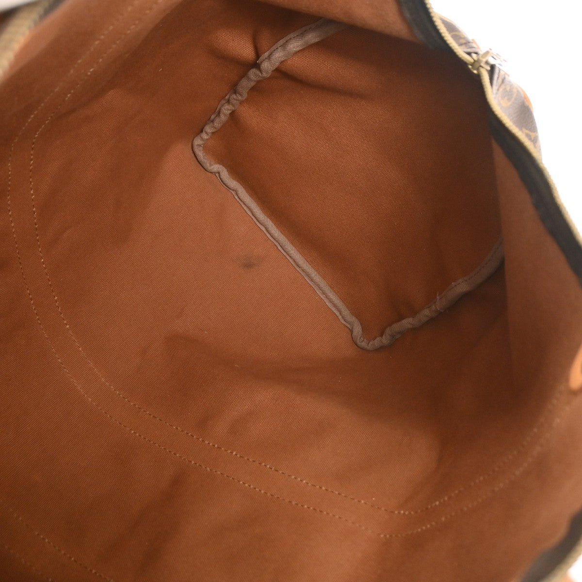 Louis Vuitton Keepall Bag Monogram Canvas Brown Canvas Travel Bag Bag (Pre-Owned)