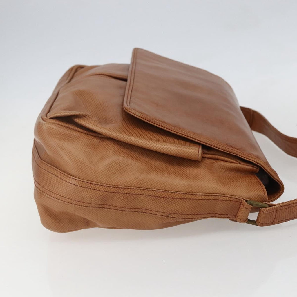 Bottega Veneta Vintage Shoulder Bag Leather Brown Leather Shoulder Bag Bag (Pre-Owned)