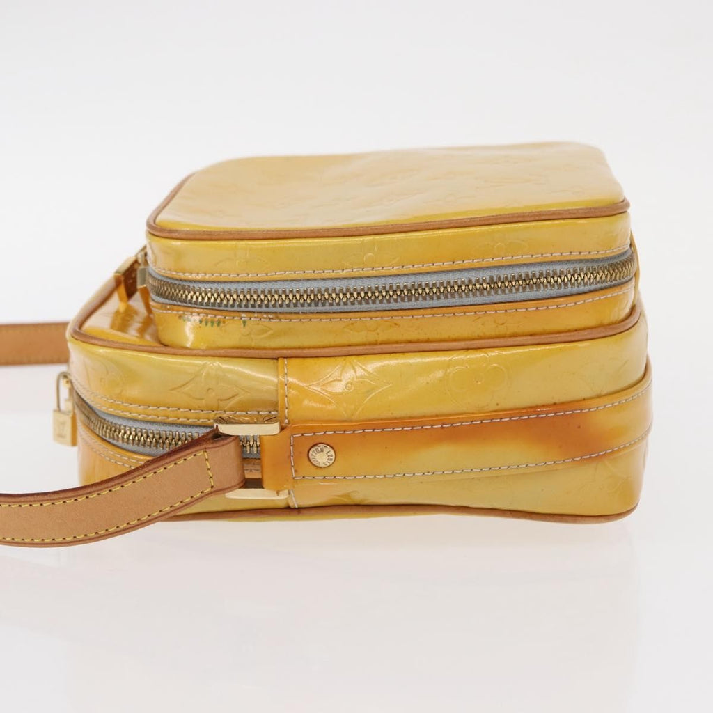 Louis Vuitton Wooster Handbag Monogram Vernis Yellow Patent_Leather Shoulder Bag Bag (Pre-Owned)