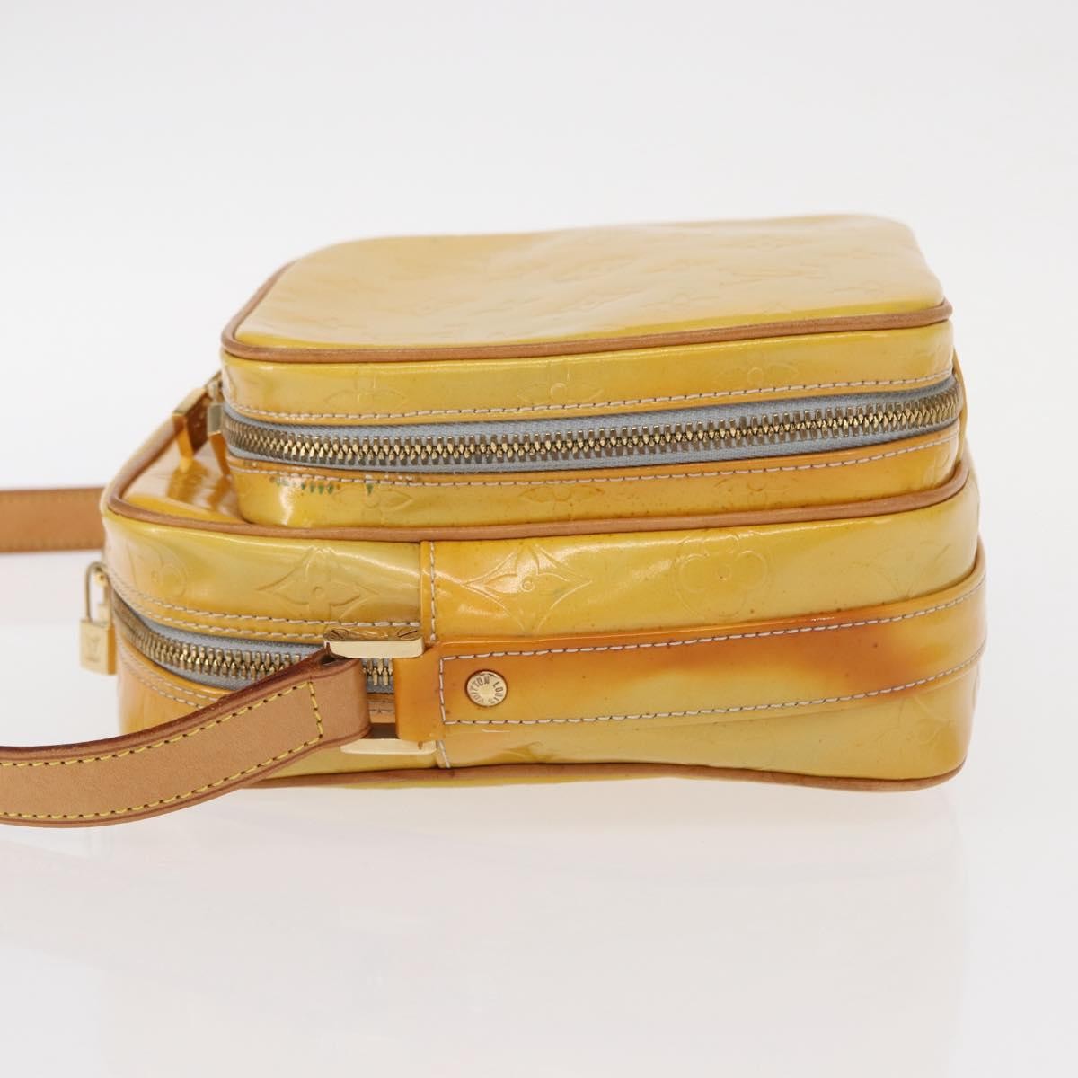 Louis Vuitton Wooster Handbag Monogram Vernis Yellow Patent_Leather Shoulder Bag Bag (Pre-Owned)