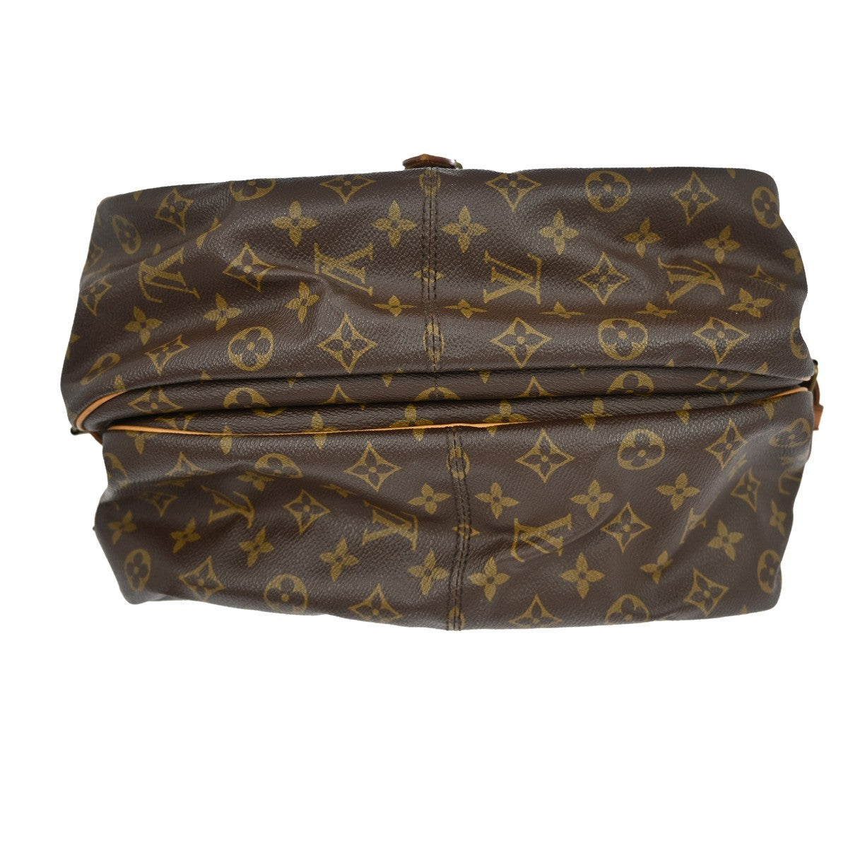 Louis Vuitton Saumur Handbag Monogram Canvas Brown Canvas Shoulder Bag Bag (Pre-Owned)