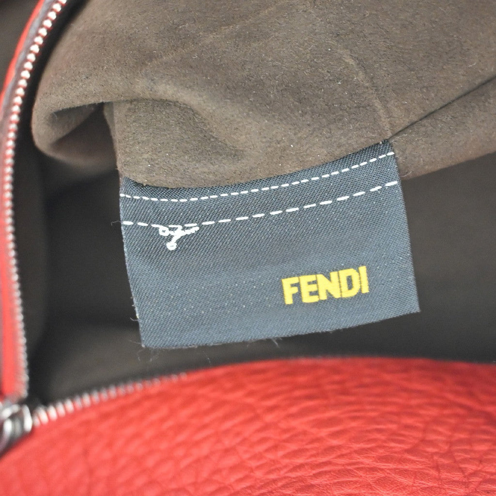 Fendi Selleria Anna Bucket Bag Leather Red Leather Tote Bag Bag (Pre-Owned)