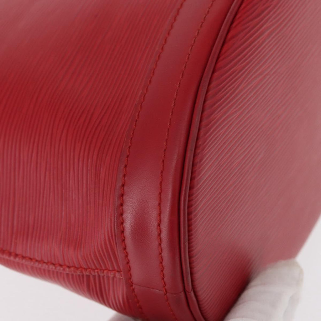 Louis Vuitton Bucket Bag Epi Leather Red Leather Shoulder Bag Bag (Pre-Owned)