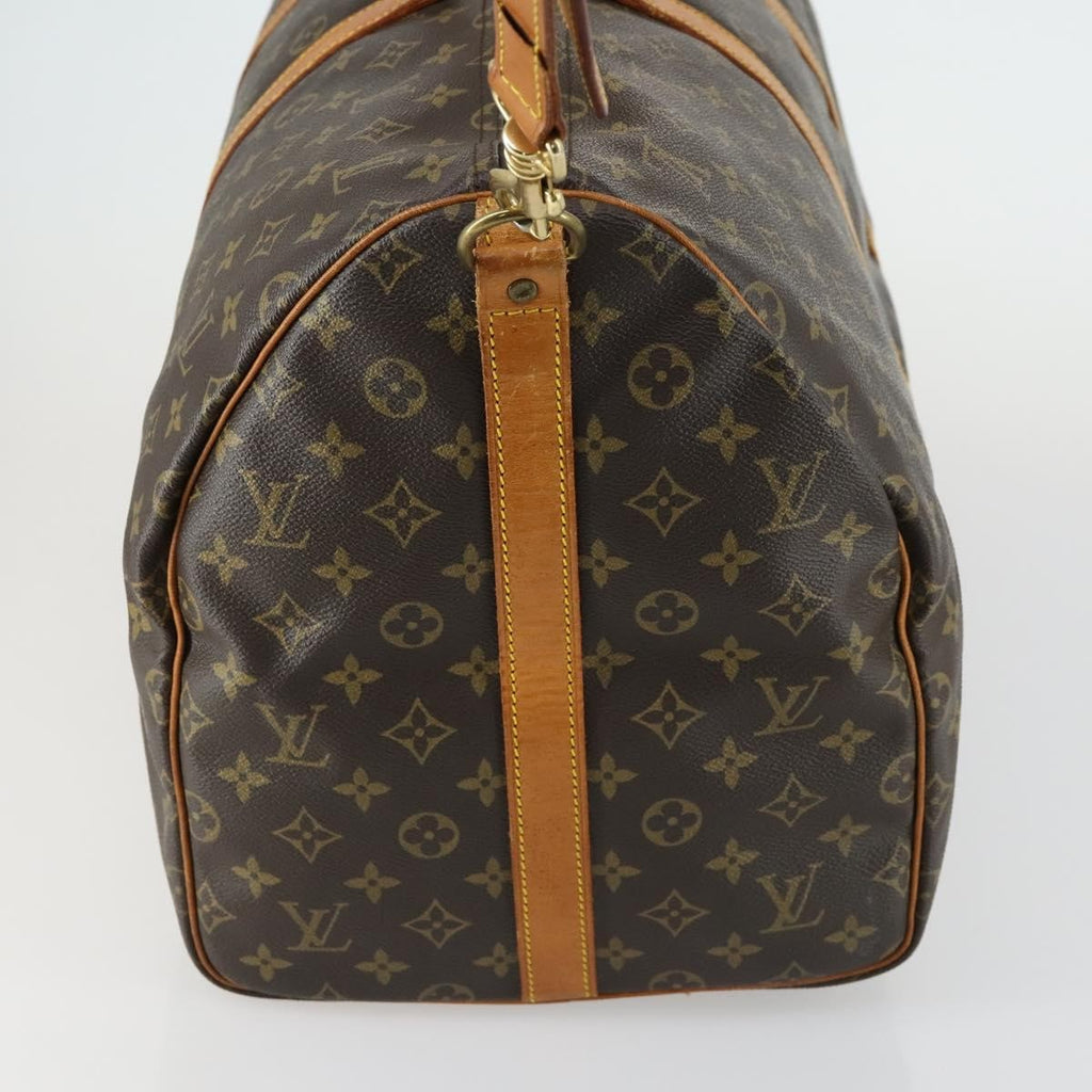 Louis Vuitton Keepall Bandouliere Bag Monogram Canvas Brown Canvas Travel Bag Bag (Pre-Owned)
