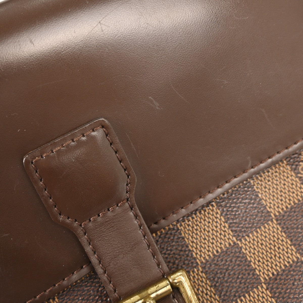 Louis Vuitton Soho Backpack Damier Brown Canvas Backpack Bag (Pre-Owned)