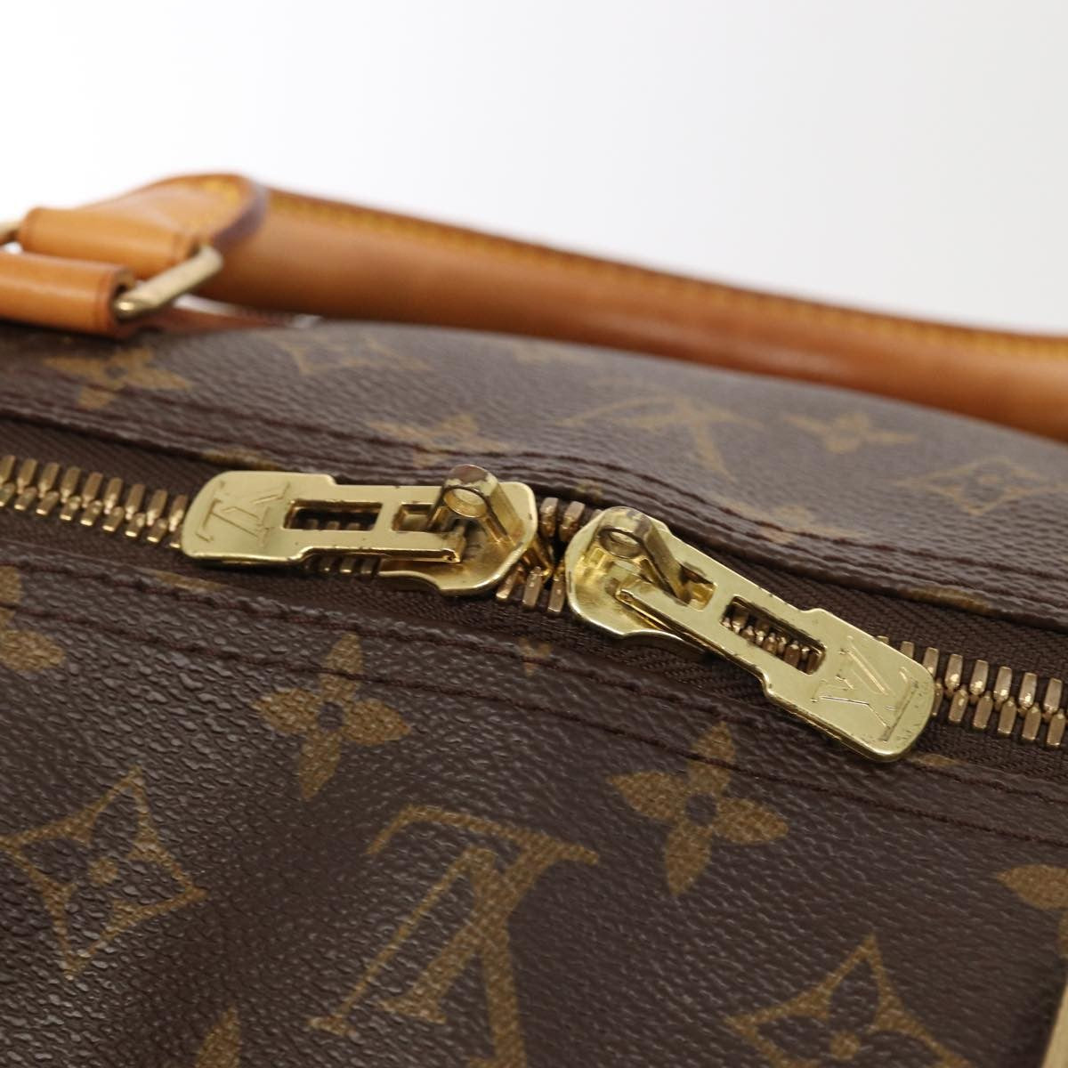Louis Vuitton Keepall Bag Monogram Canvas Brown Canvas Travel Bag Bag (Pre-Owned)