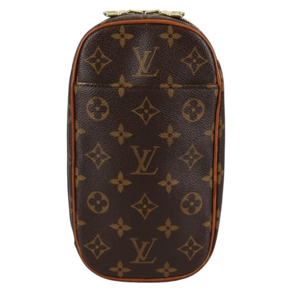 Louis Vuitton Pochette Gange Monogram Canvas Brown Canvas Bag (Pre-Owned)