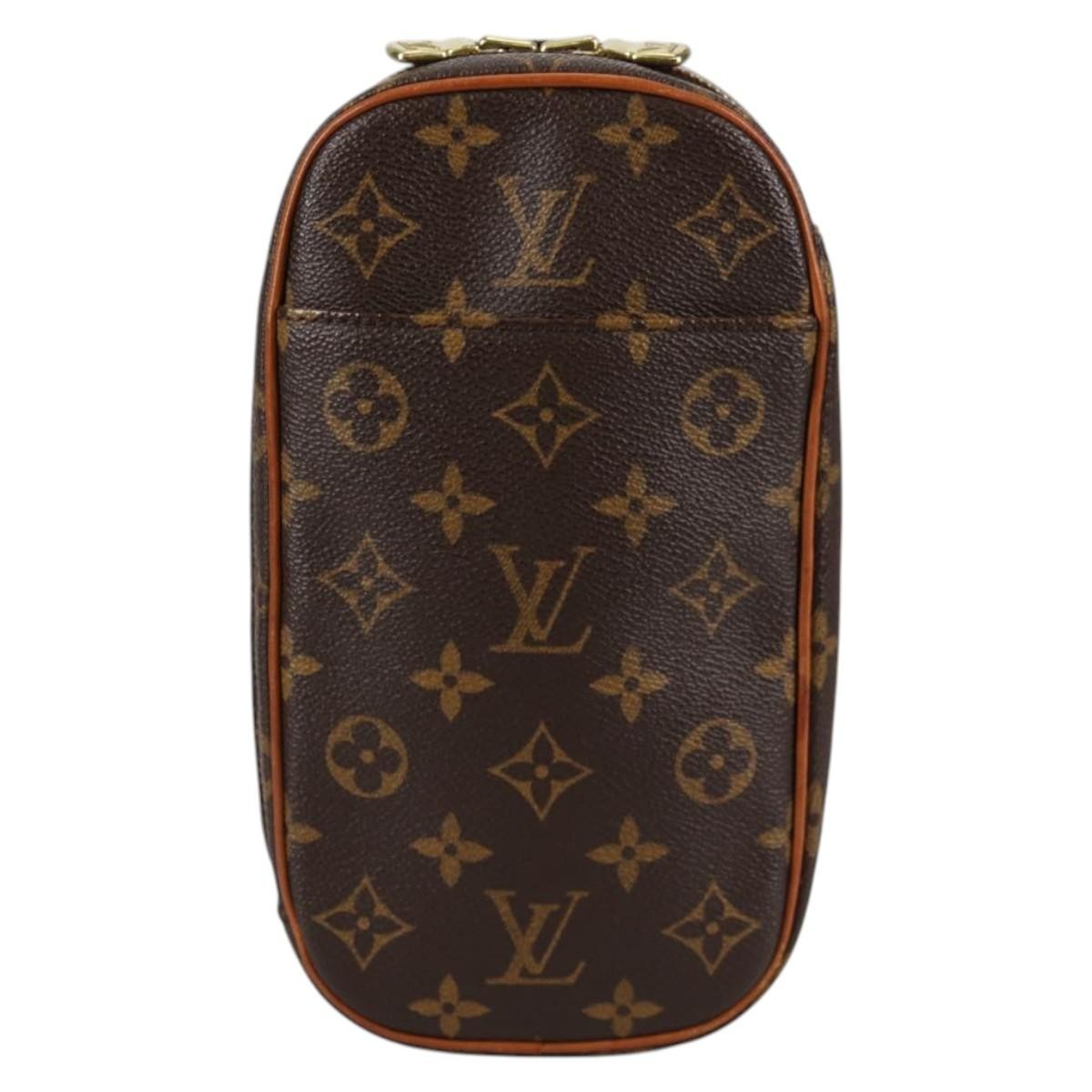 Louis Vuitton Pochette Gange Monogram Canvas Brown Canvas Bag (Pre-Owned)