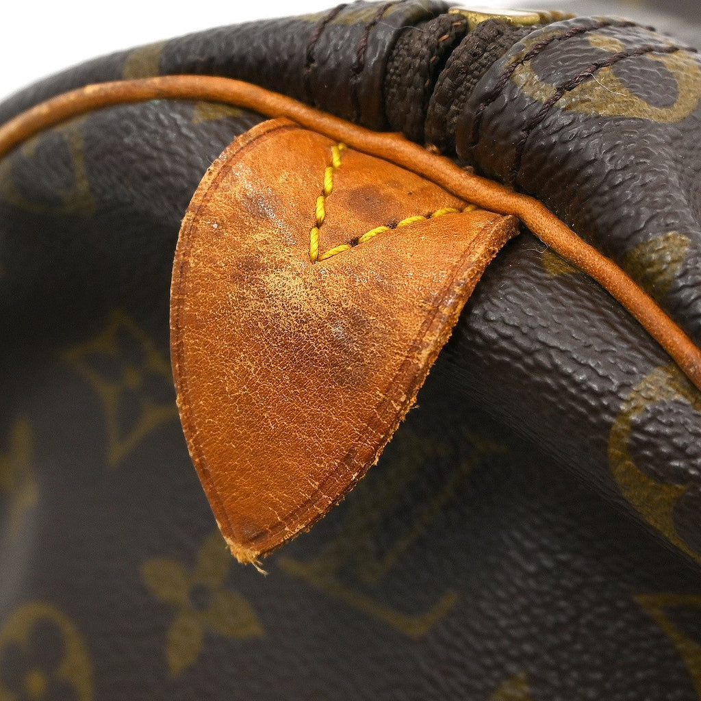 Louis Vuitton Keepall Bag Monogram Canvas Brown Canvas Travel Bag Bag (Pre-Owned)