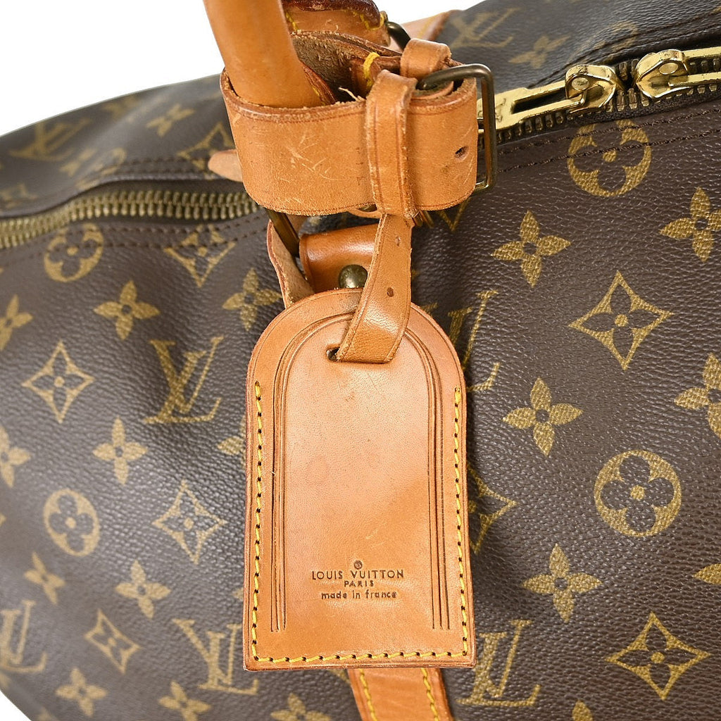 Louis Vuitton Keepall Bag Monogram Canvas Brown Canvas Travel Bag Bag (Pre-Owned)