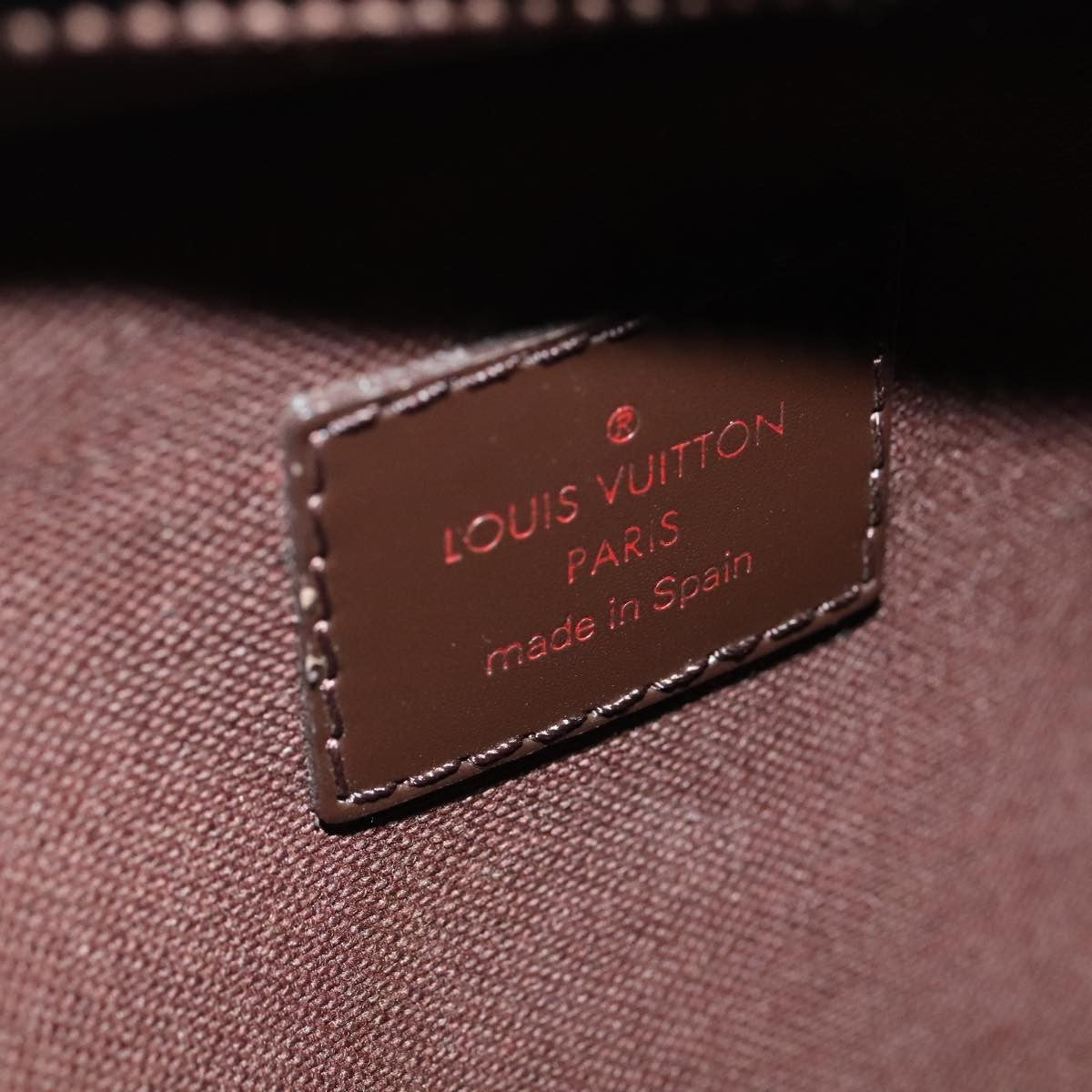 Louis Vuitton Geronimos Waist Bag Damier Brown Canvas Shoulder Bag Bag (Pre-Owned)