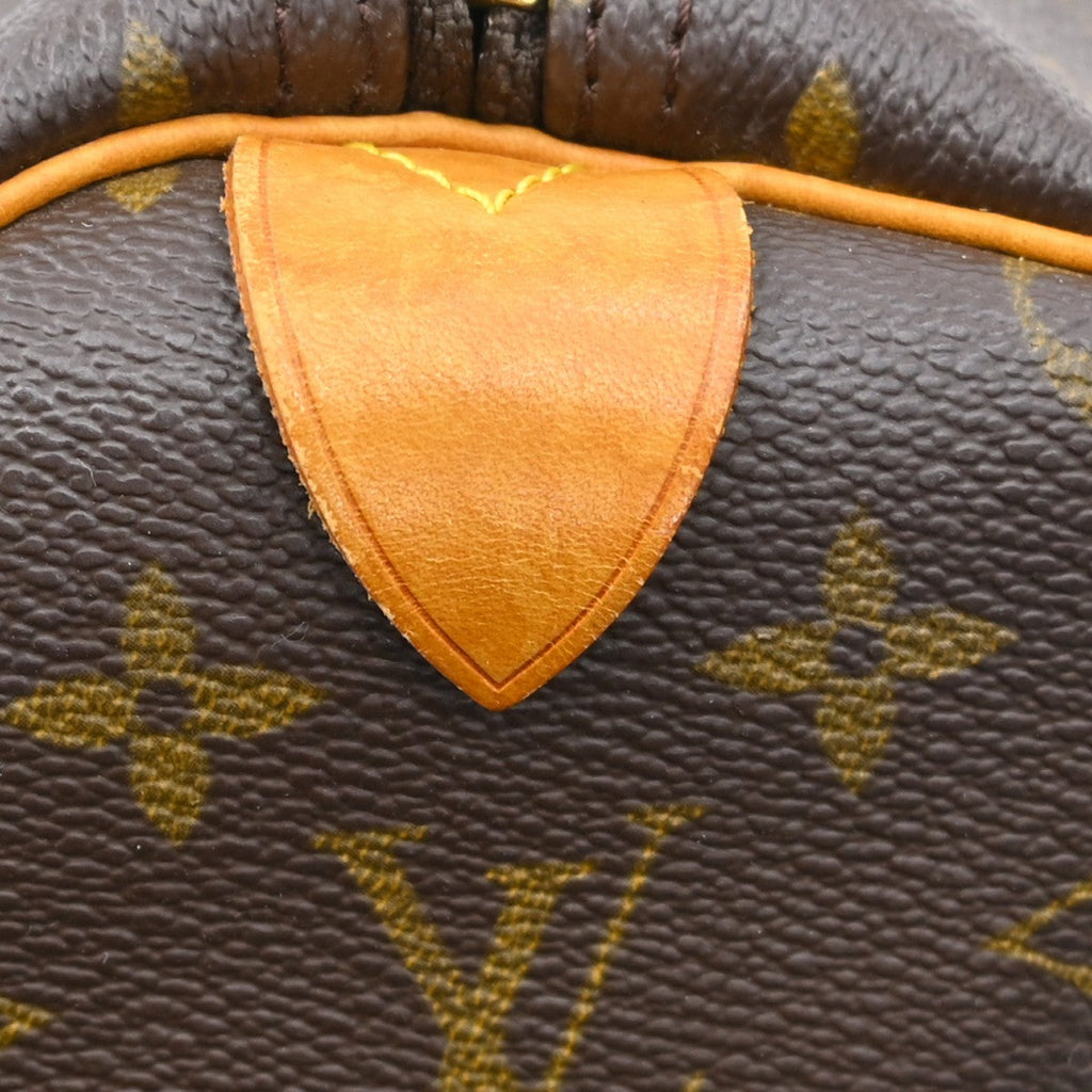 Louis Vuitton Keepall Bag Monogram Canvas Brown Canvas Travel Bag Bag (Pre-Owned)